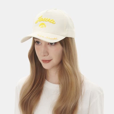 Iowa Hawkeyes ZooZatz Women's Sweet Spirit A-Frame Adjustable Hat - Sand