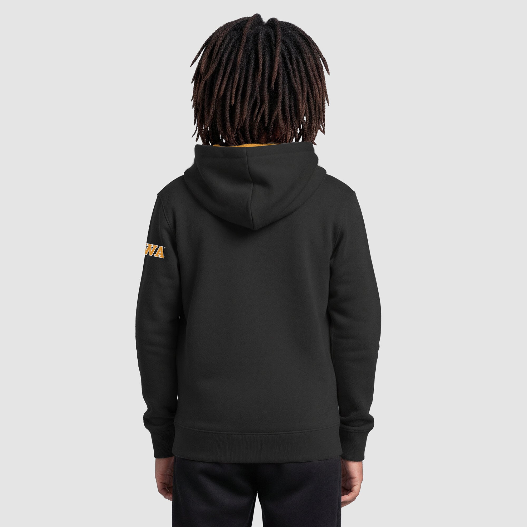 Youth Champion  Black Iowa Hawkeyes Fleece Hoodie
