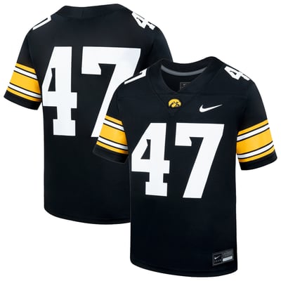  Iowa Hawkeyes Nike Youth  Replica Football Jersey - Black