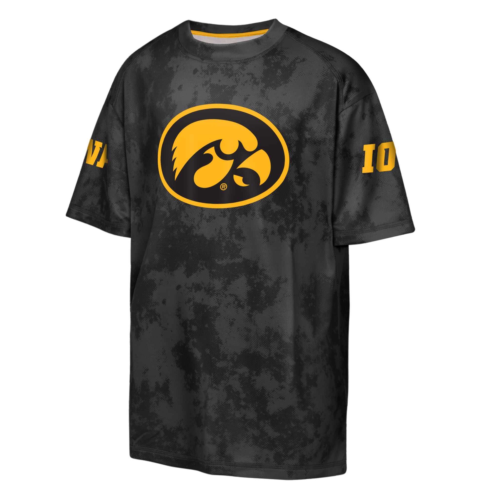 Youth Outerstuff  Black Iowa Hawkeyes Off-Side Sublimated T-Shirt