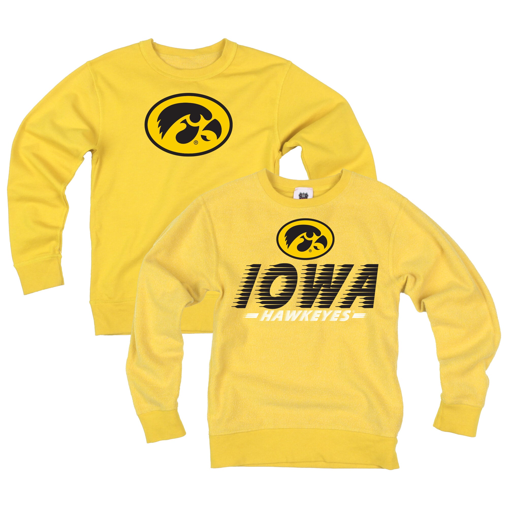 Sweat-shirt réversible Wes & Willy Gold Iowa Hawkeyes pour jeunes