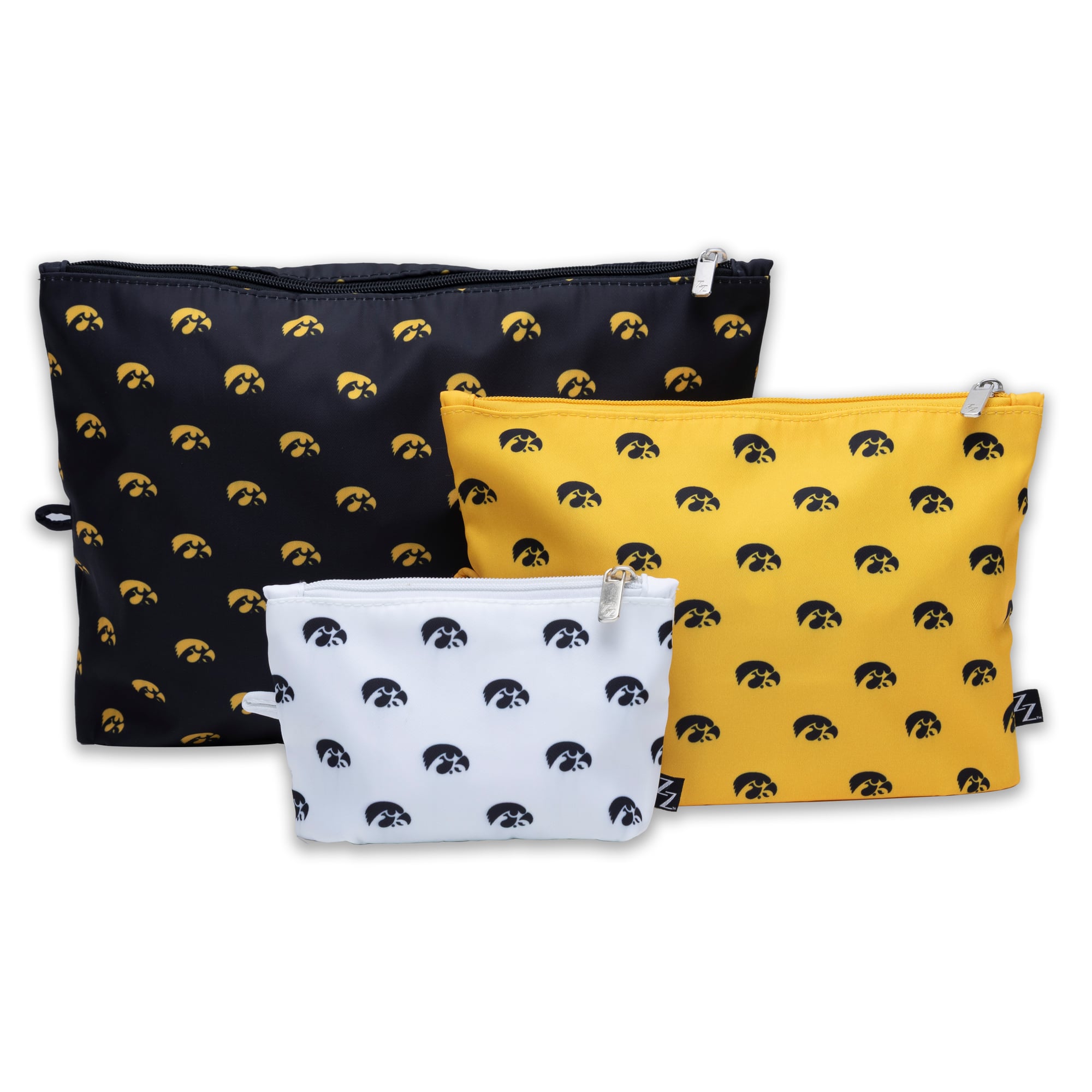 Ensemble de 3 pochettes ZooZatz Iowa Hawkeyes