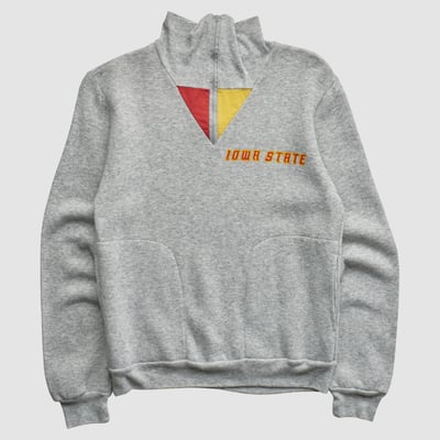 Iowa State Cyclones J.J. MacIntyre 80s Pullover Sweatshirt - Heather Gray - S by Fanatics Real Vintage