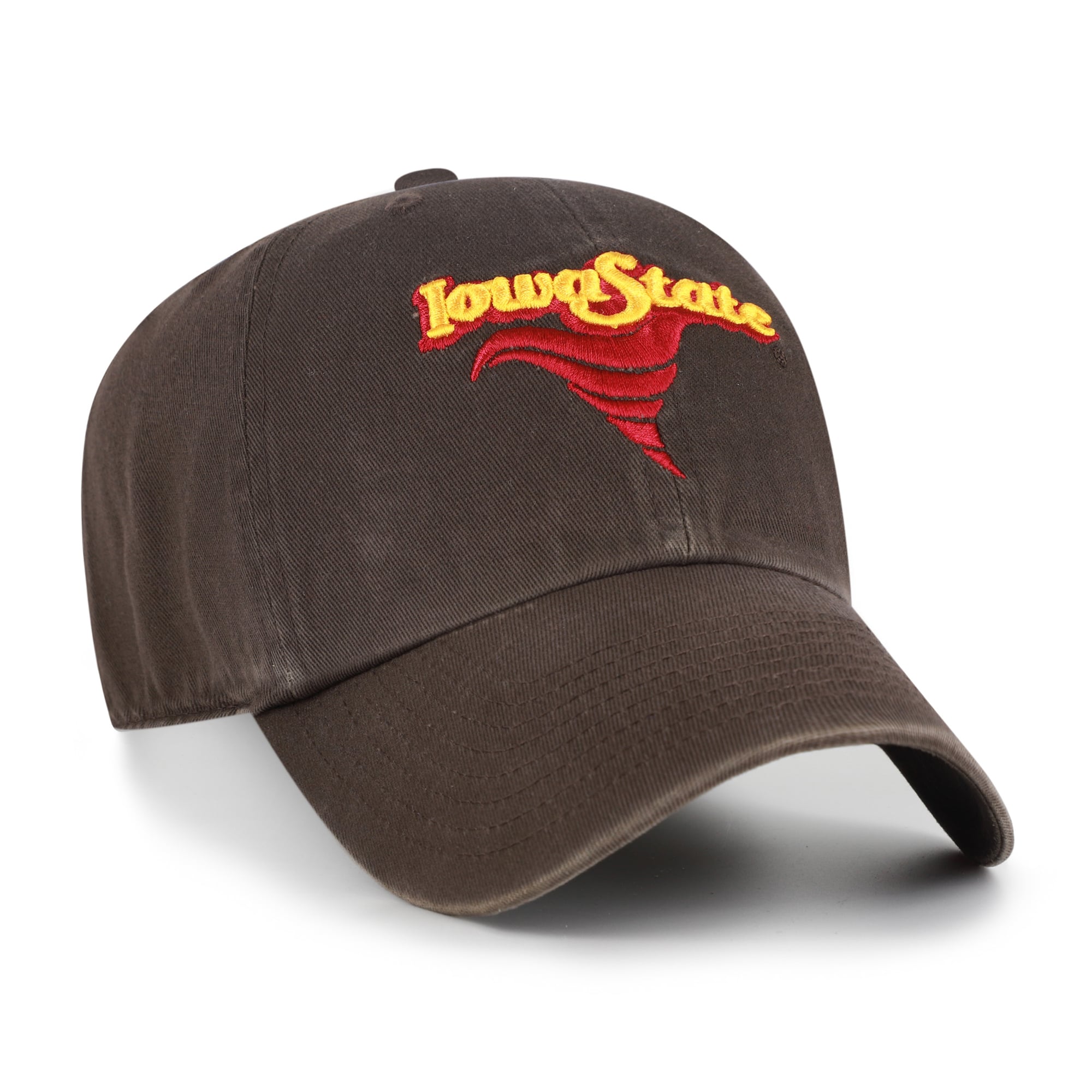 Men's '47 Brown Iowa State Cyclones Vault Clean Up Adjustable Hat