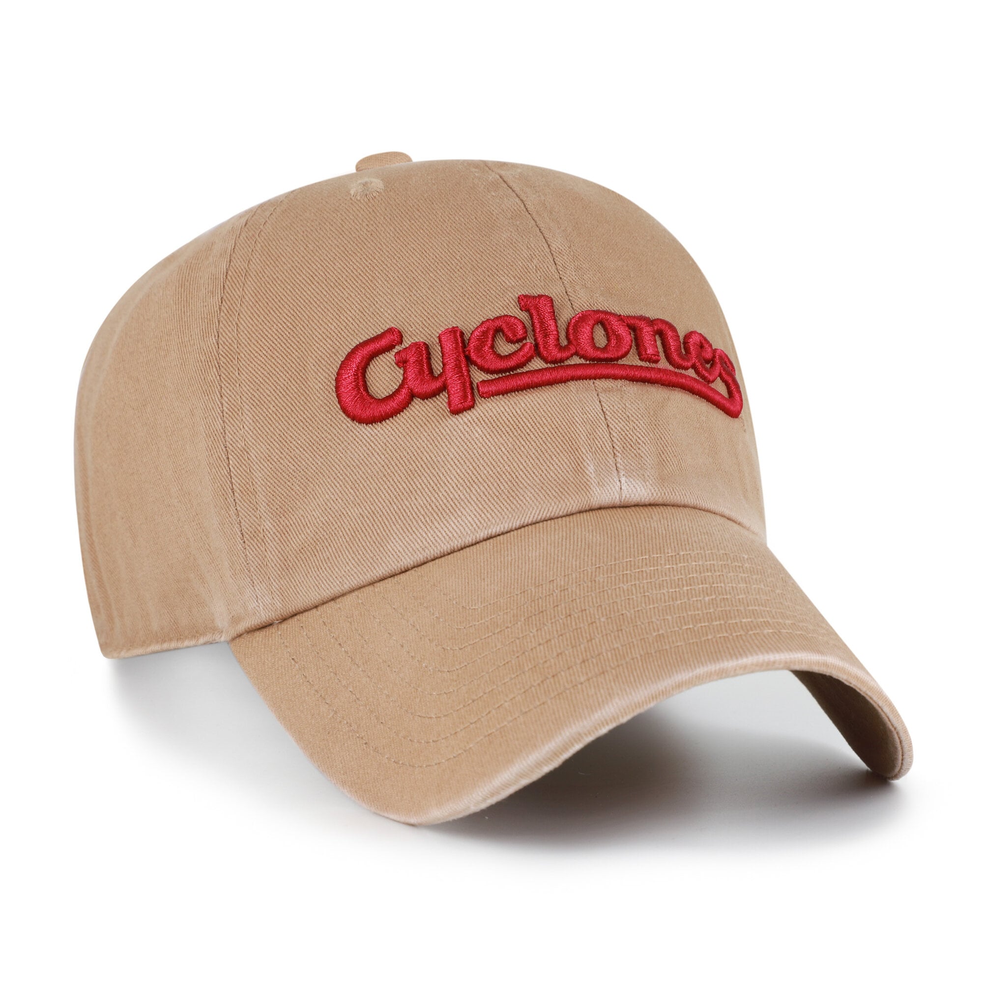Men's '47 Khaki Iowa State Cyclones Vault Clean Up Adjustable Hat