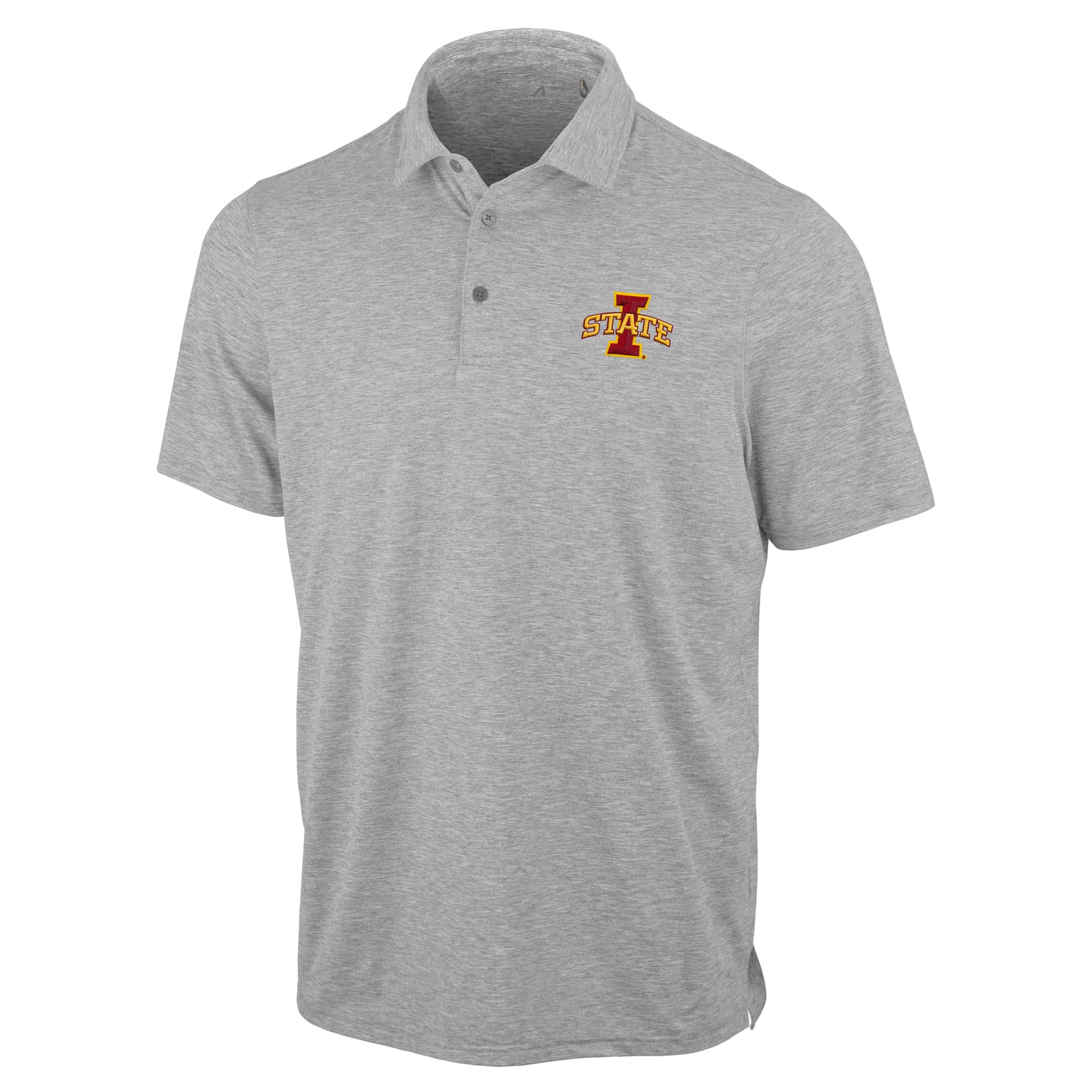 Polo statique Antigua Heather Gray pour homme, Iowa State Cyclones