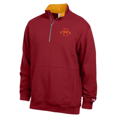  Iowa State Cyclones Champion Fleece Quarter-Zip Pullover - Cardinal