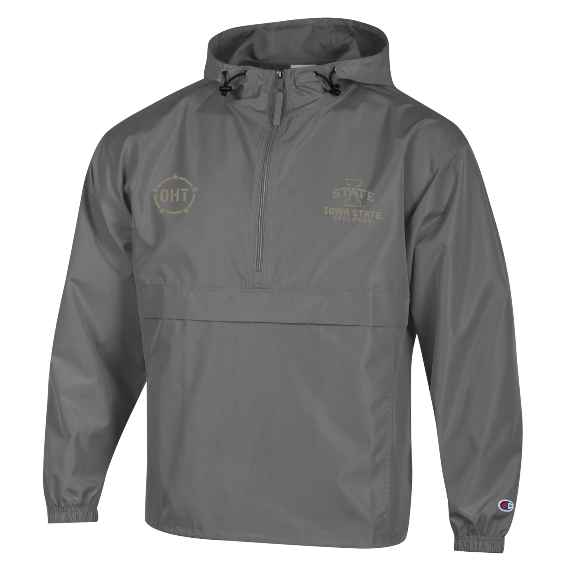 Veste pliable Champion Graphite Iowa State Cyclones OHT Flag pour homme