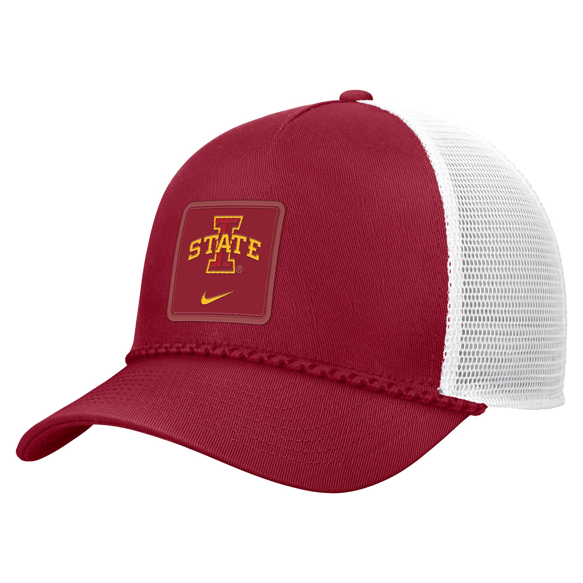 Men's Nike Cardinal Iowa State Cyclones 2026 On-Field Rope Adjustable Trucker Hat
