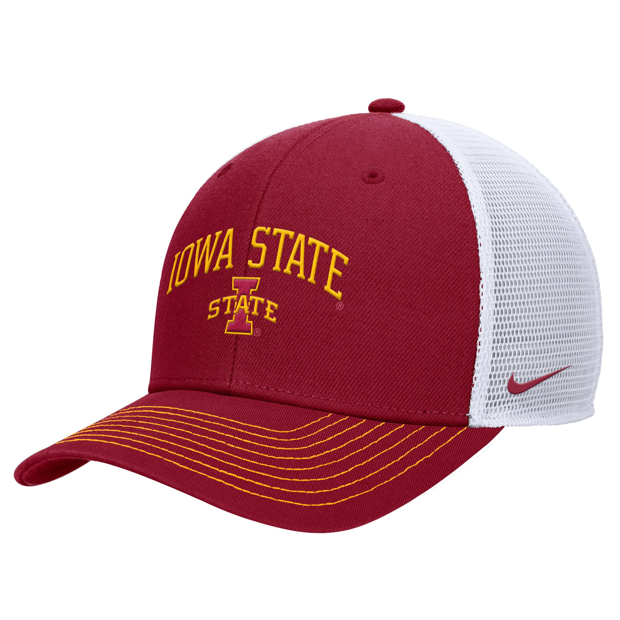Men's Nike Cardinal Iowa State Cyclones Rise Trucker Dri-FIT Adjustable Hat