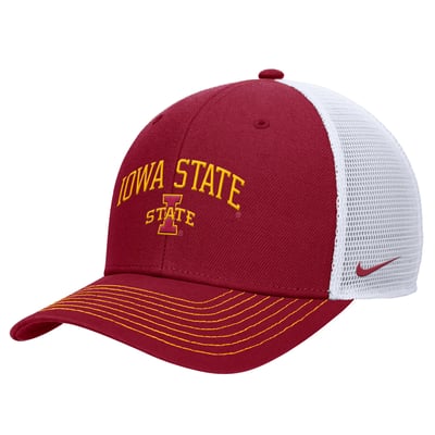 Iowa State Cyclones Nike Rise Trucker Dri-FIT Adjustable Hat - Cardinal
