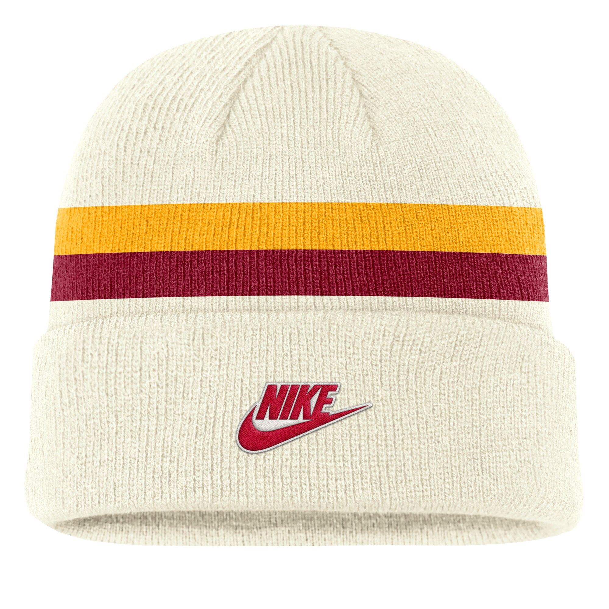 Bonnet à revers Nike crème pour homme, modèle Iowa State Cyclones Legacy.