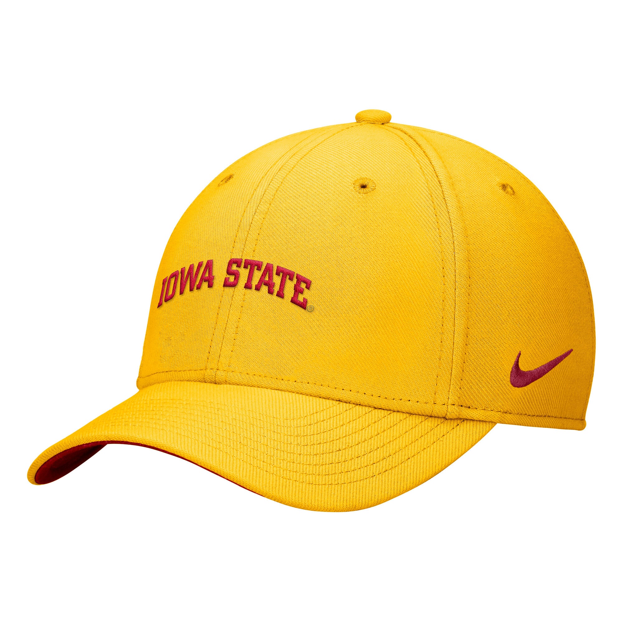Casquette Nike Gold Iowa State Cyclones Primetime SwooshFlex Dri-FIT pour homme