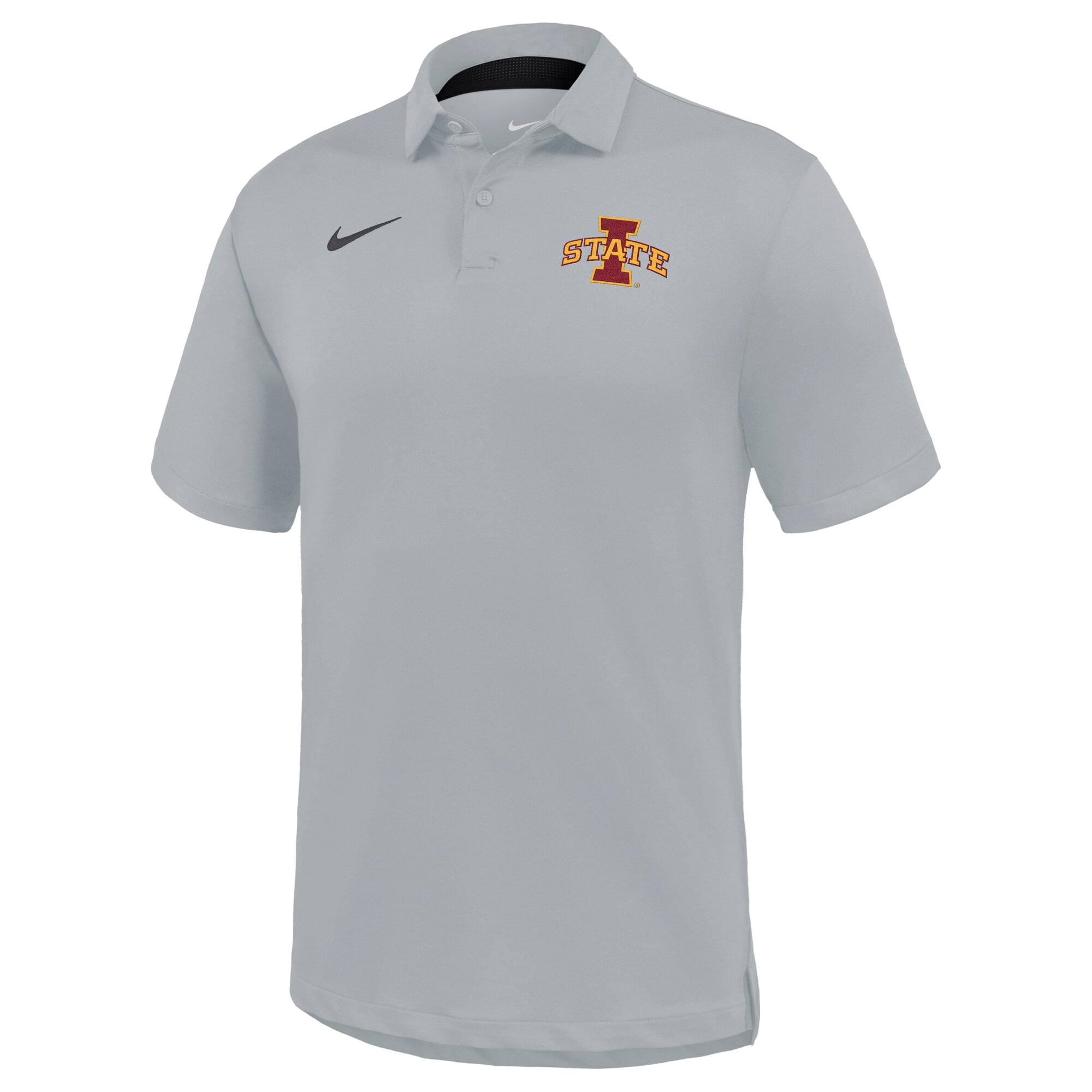Polo Nike Dri-FIT Tour gris pour homme, Iowa State Cyclones