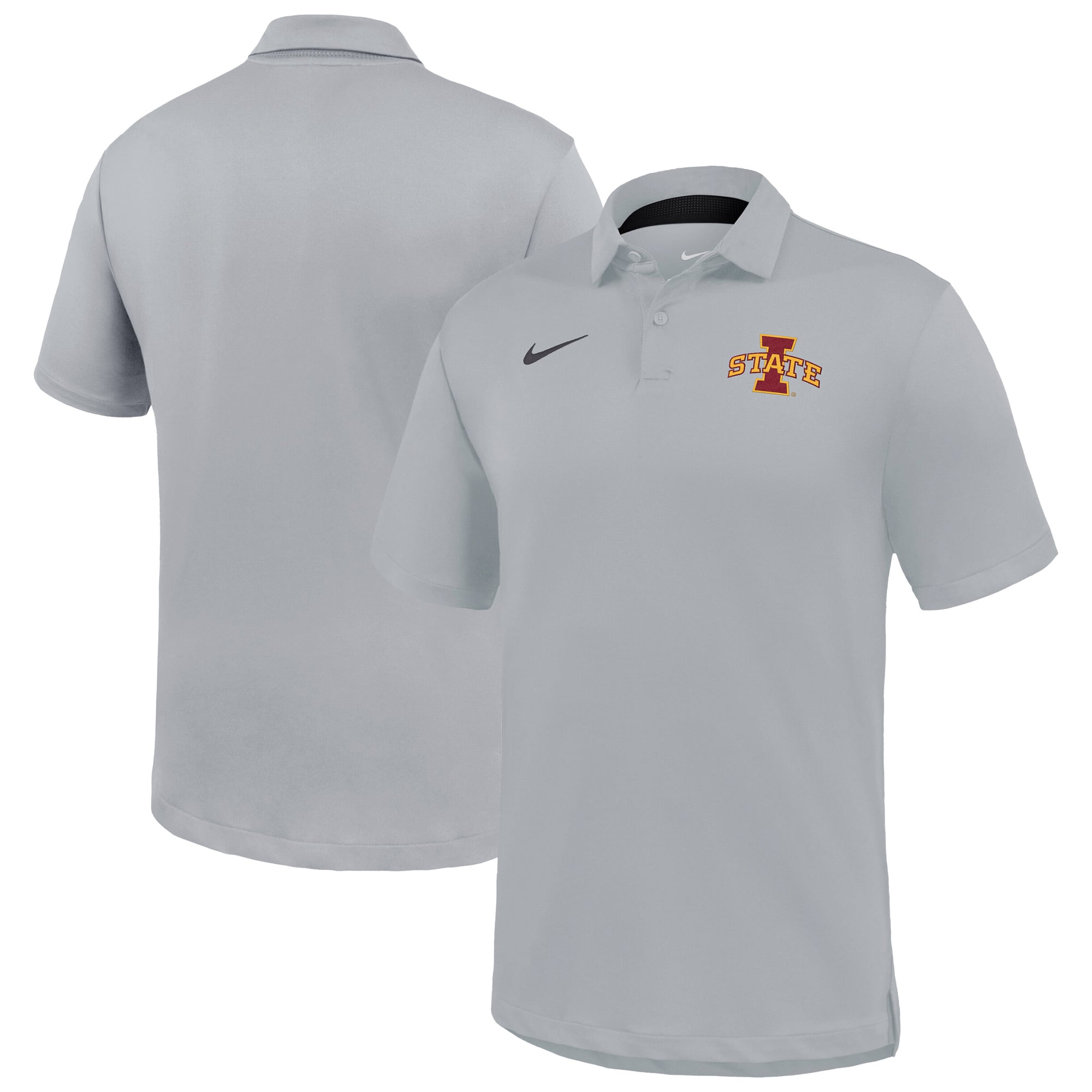 Polo Nike Dri-FIT Tour gris pour homme, Iowa State Cyclones