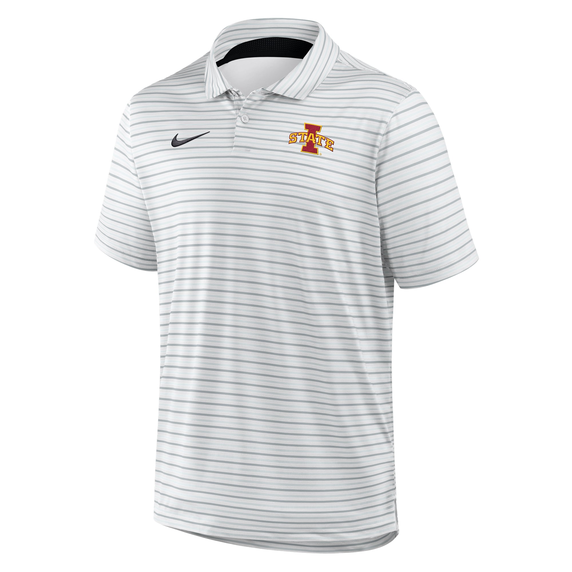 Polo Nike blanc Iowa State Cyclones Dri-FIT Tour Stripe pour homme