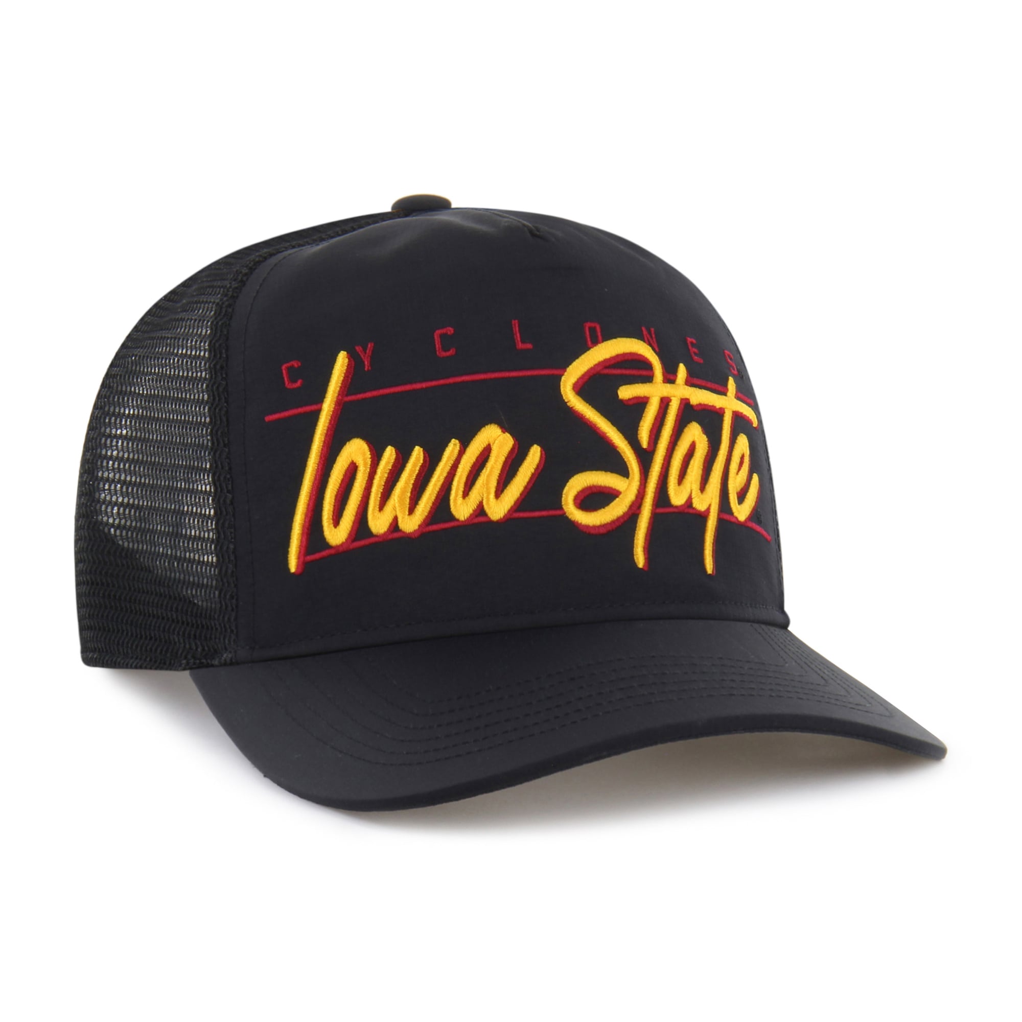 Unisex '47 Black Iowa State Cyclones brrr° Condor Mesh Hitch Adjustable Hat