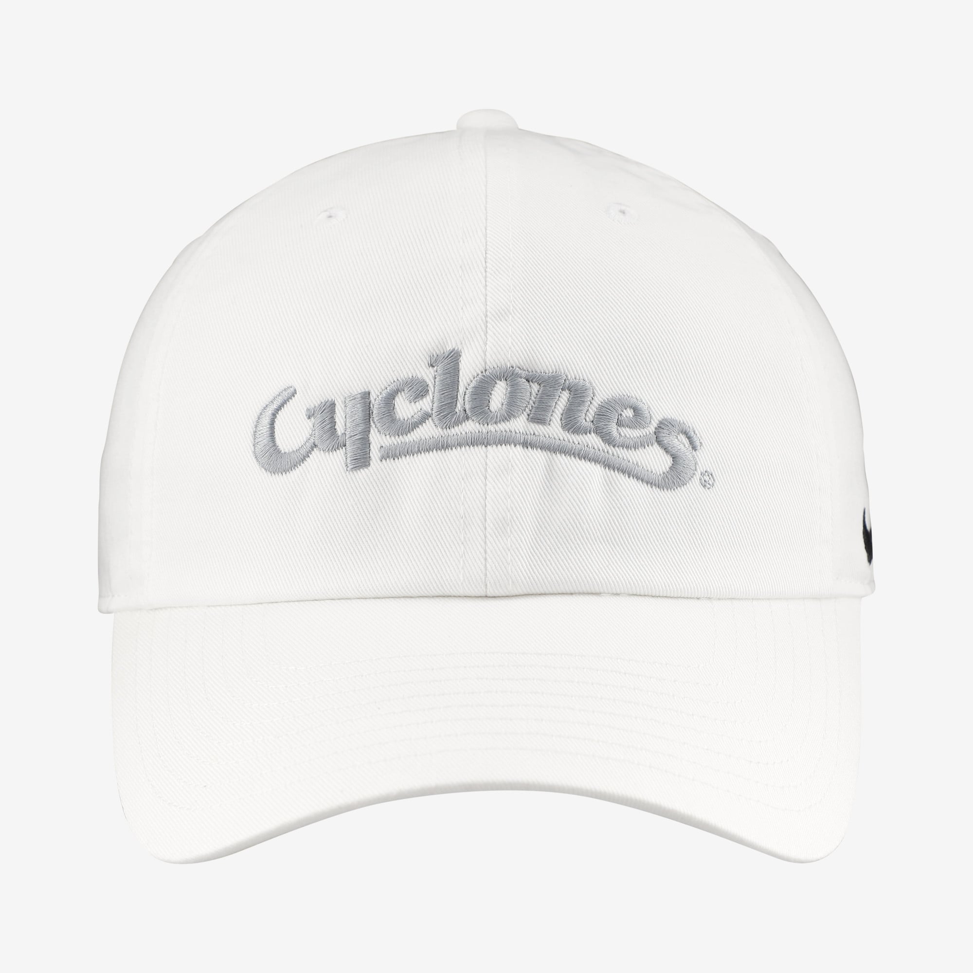 Unisex Nike Iowa State Cyclones White Club Adjustable Hat