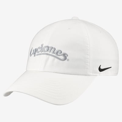  Iowa State Cyclones Nike Unisex Club Adjustable Hat - White