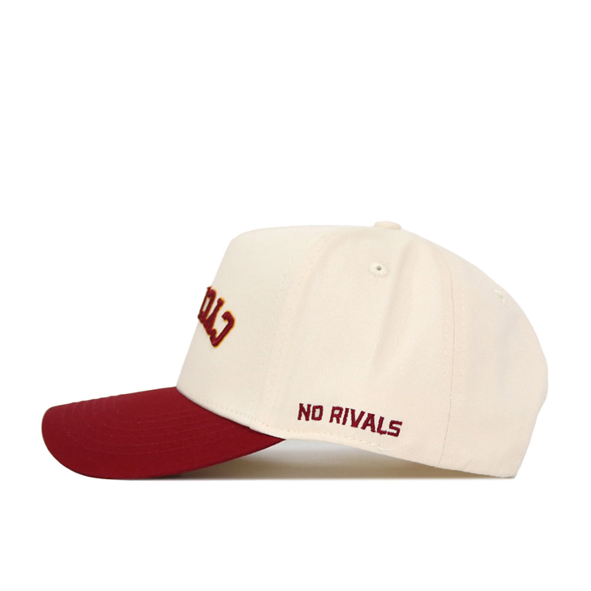 Casquette unisexe No Rivals Natural/Cardinal Iowa State Cyclones, couleurs classiques inversées, ajustable