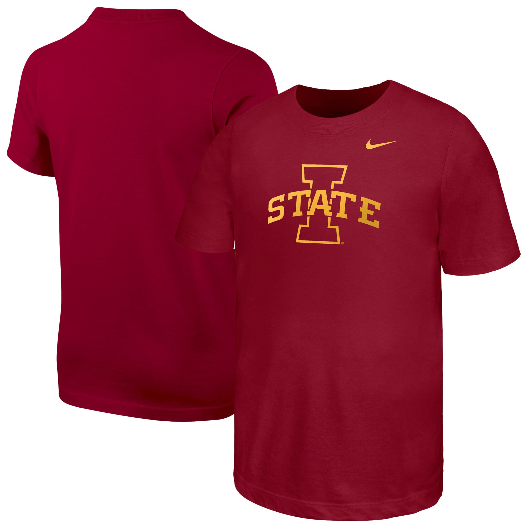 Youth Nike Cardinal Iowa State Cyclones Logo T-Shirt