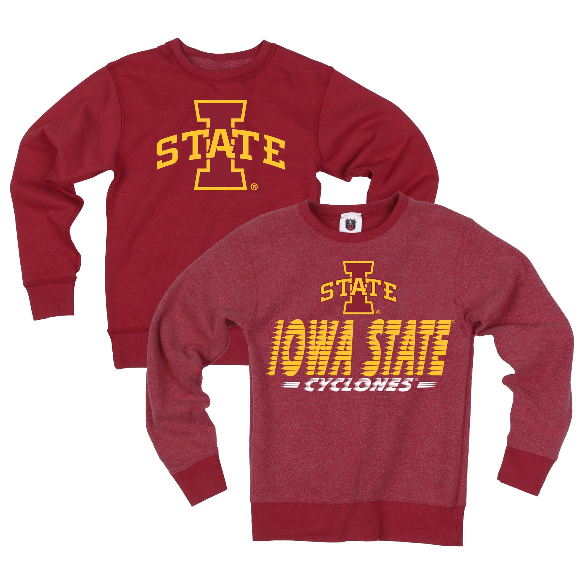 Sweat-shirt réversible Wes & Willy Maroon Iowa State Cyclones pour jeunes