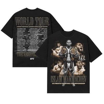 Islam Makhachev UFC Reign Continues T-Shirt - Black