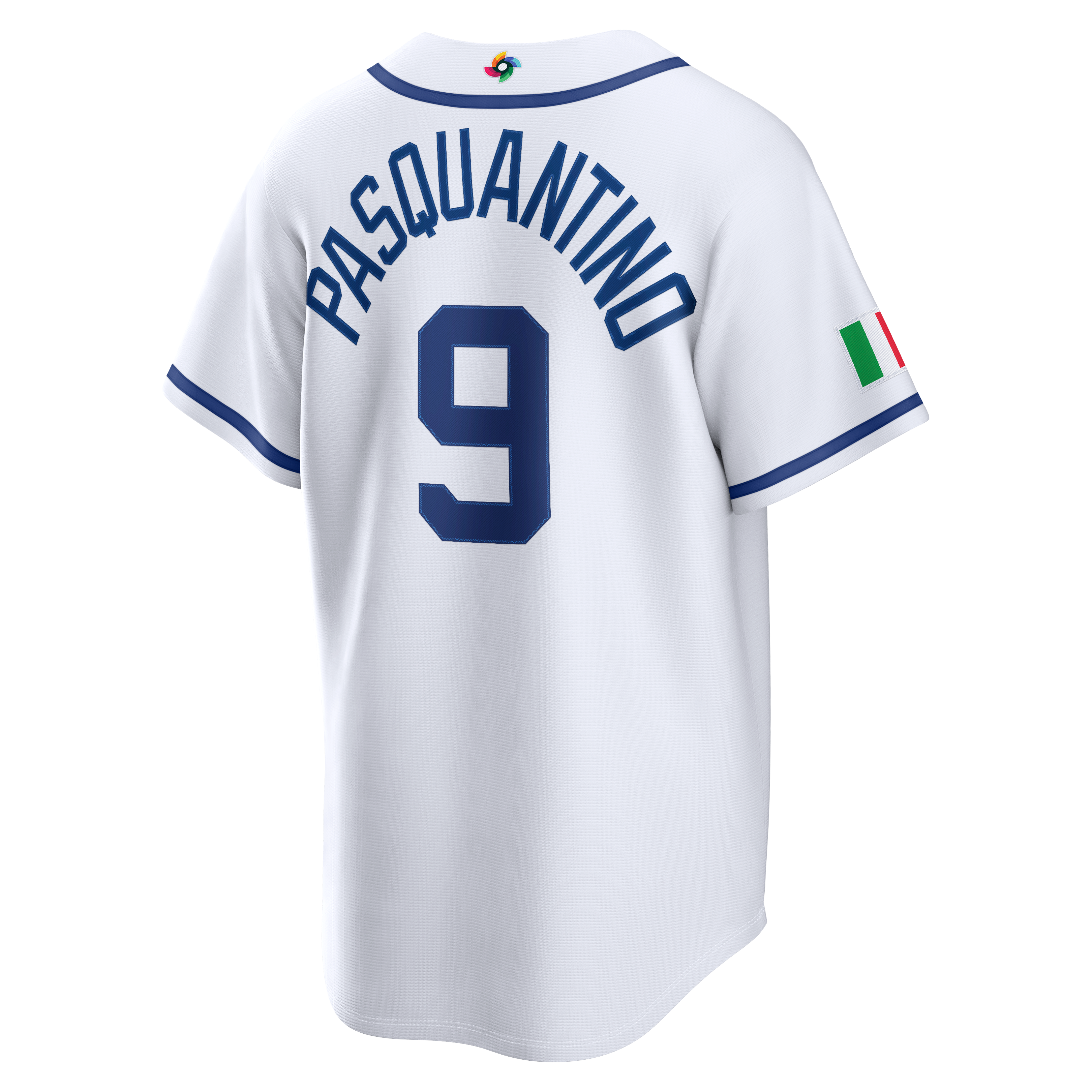 Men's Nike Vinnie Pasquantino White Italy Baseball 2026 World Classic Home Stadium Jersey
