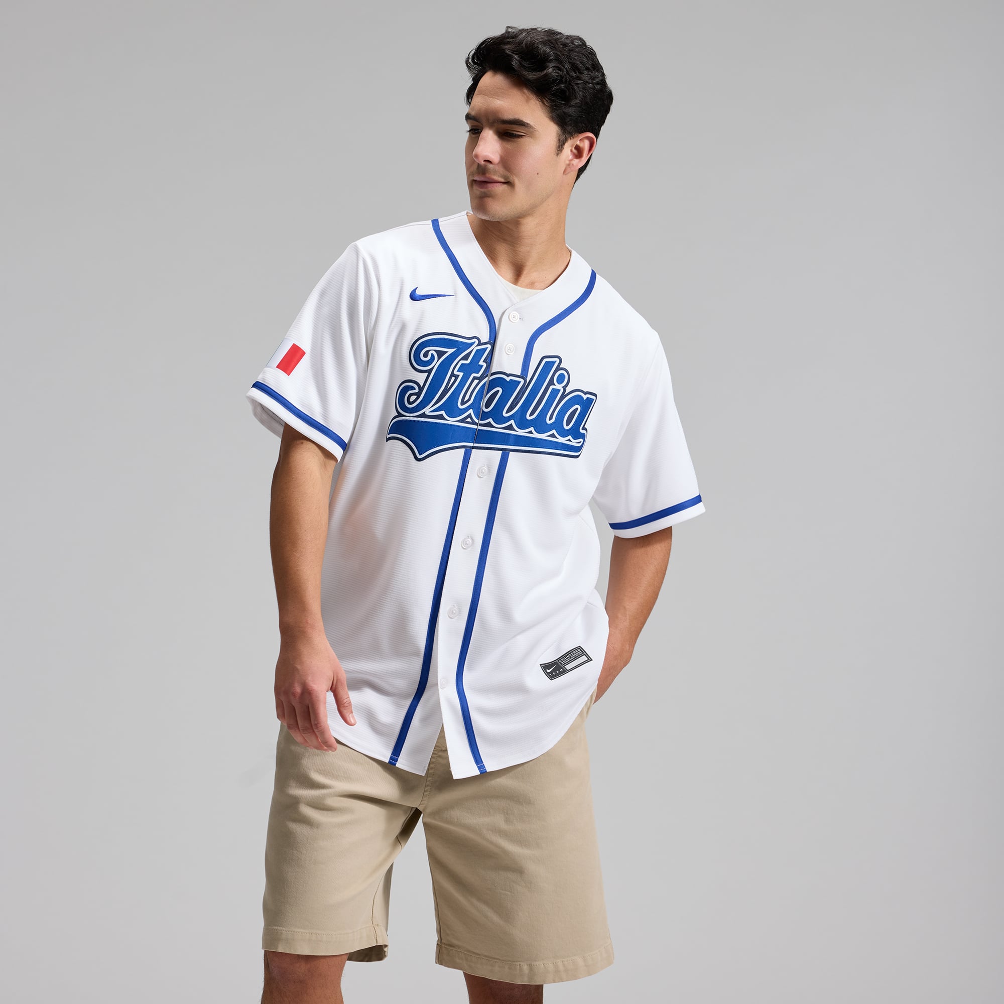 Men's Nike Vinnie Pasquantino White Italy Baseball 2026 World Classic Home Stadium Jersey
