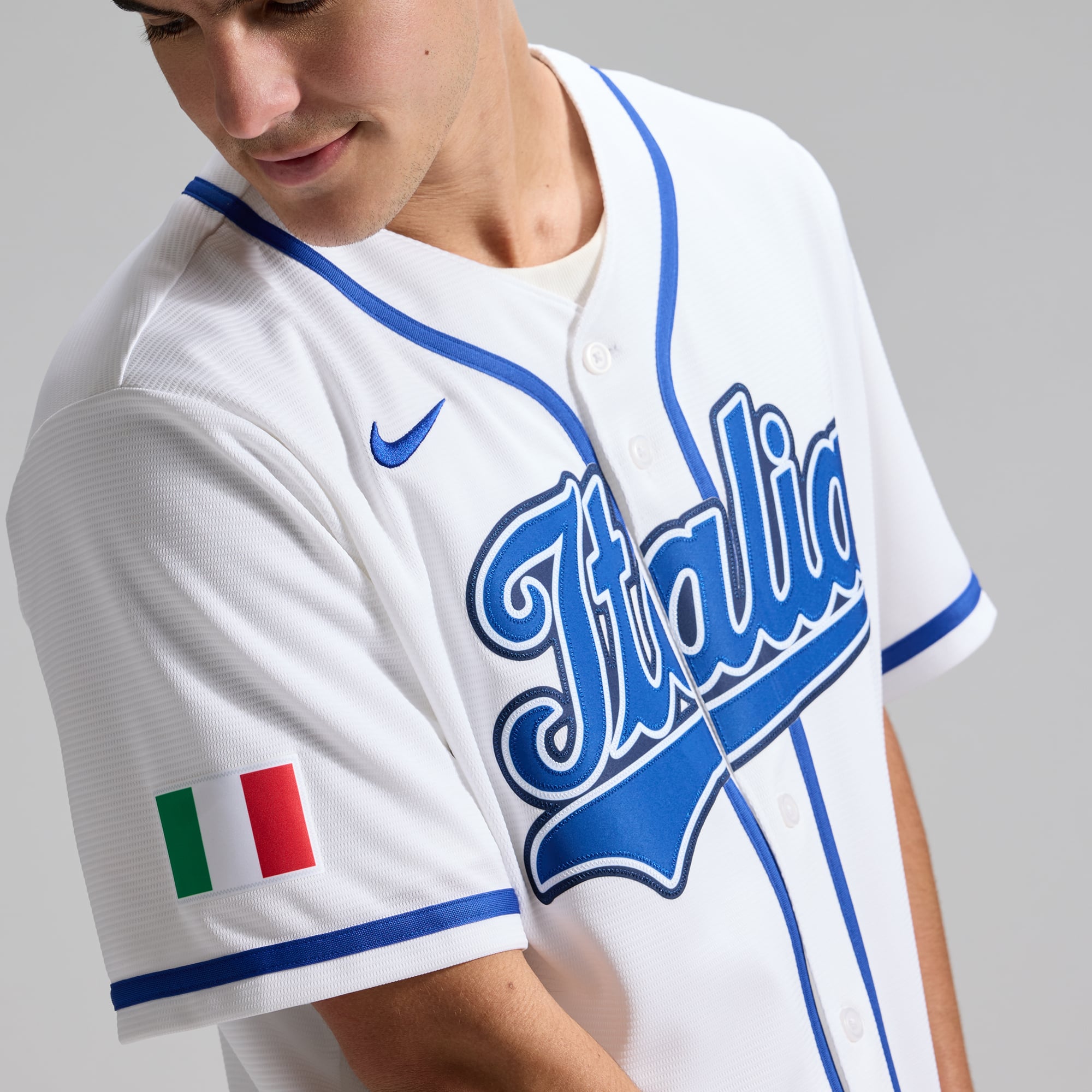 Men's Nike Vinnie Pasquantino White Italy Baseball 2026 World Classic Home Stadium Jersey