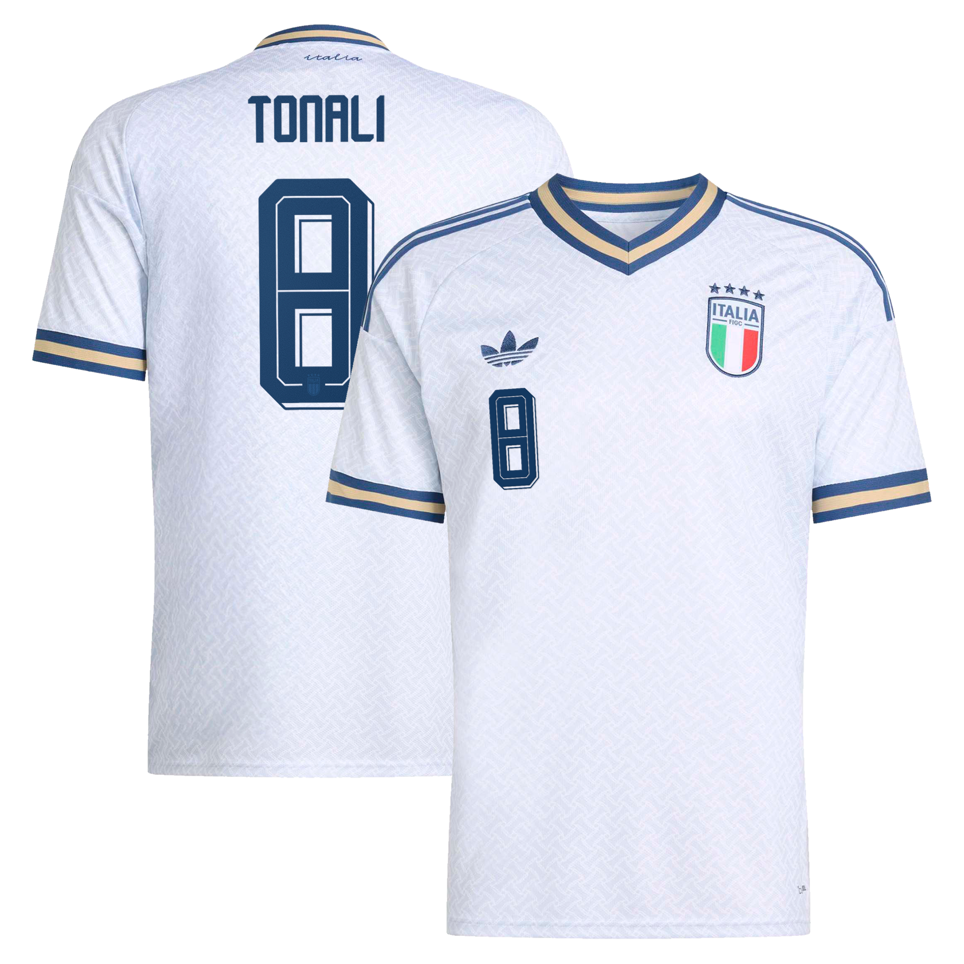 イタリア代表 adidas アウェイシャツ 2026 Tonali 8 プリント