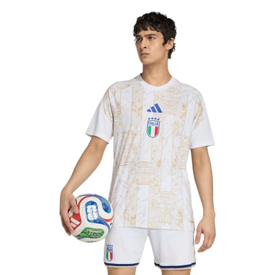 Italy adidas Home Pre Match Shirt - White