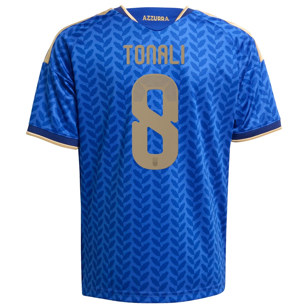 イタリア代表 adidas ホーム シャツ 2026 - キッズ Tonali 8 プリント