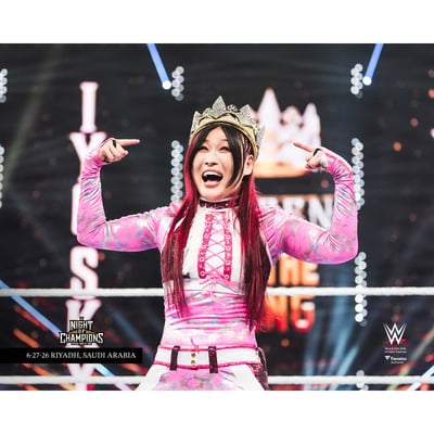 IYO SKY Fanatics Authentic Unsigned 2026 WWE Queen of the Ring Celebration Photograph