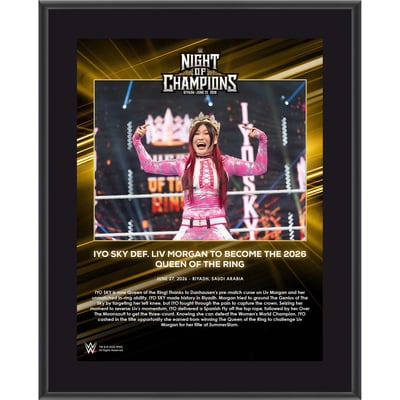 IYO SKY WWE Fanatics Authentic 10.5" x 13" Night of Champions 2026 Sublimated Plaque 