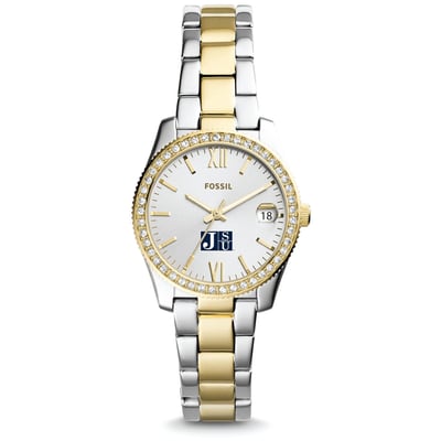 Jackson State Tigers Fossil Women's Scarlette Mini Two Tone Stainless Steel Watch