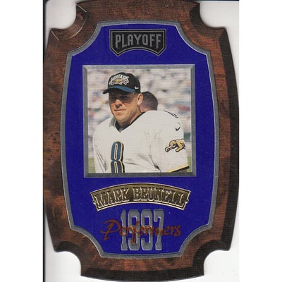 1997 Playoff Contenders Performer Plaques Blue #33 Mark Brunell