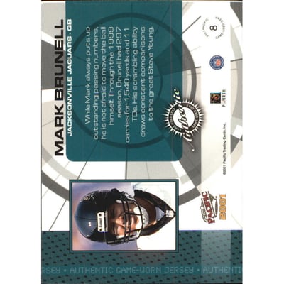2001 Pacific Game Gear #8 Mark Brunell J