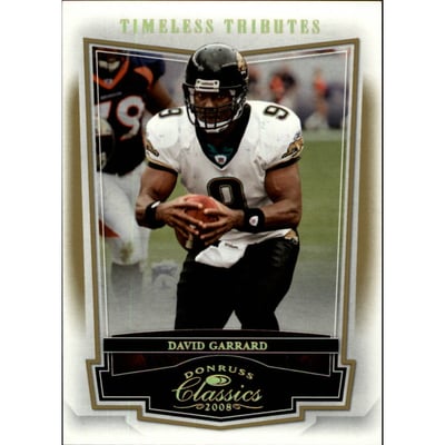 2008 Donruss Classics Timeless Tributes Gold #46 David Garrard