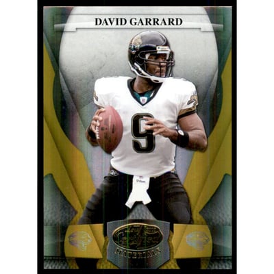 2008 Leaf Certified Materials Mirror Gold #60 David Garrard