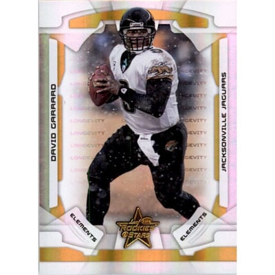 2008 Leaf Rookies and Stars Longevity Parallel Gold #109 David Garrard ELE