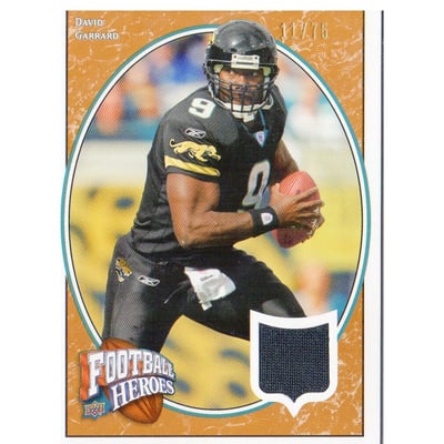 2008 Upper Deck Heroes Jerseys Bronze #84 David Garrard