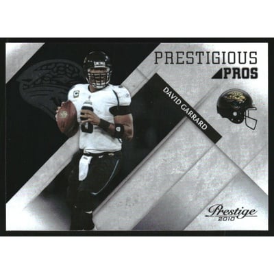2010 Prestige Prestigious Pros Black #12 David Garrard