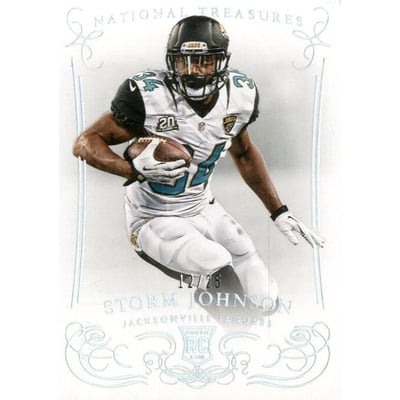 2014 Panini National Treasures Century Silver #190 Storm Johnson