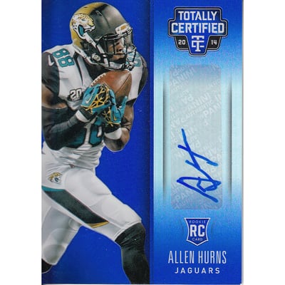 2014 Totally Certified Rookie Signatures Mirror Blue #129 Allen Hurns