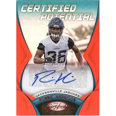 2018 Certified Potential Signatures Mirror Red #27 Ronnie Harrison