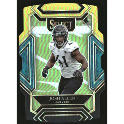 2021 Select Prizm Black and Gold Die Cut #217 Josh Allen