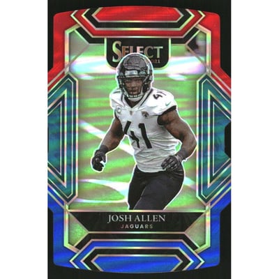 2021 Select Prizm Red and Blue Die Cut #217 Josh Allen