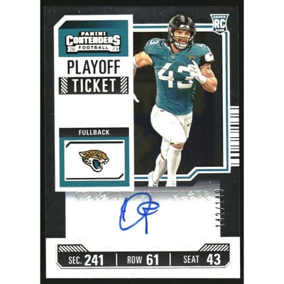 2023 Panini Contenders Playoff Ticket #179 Derek Parish AU