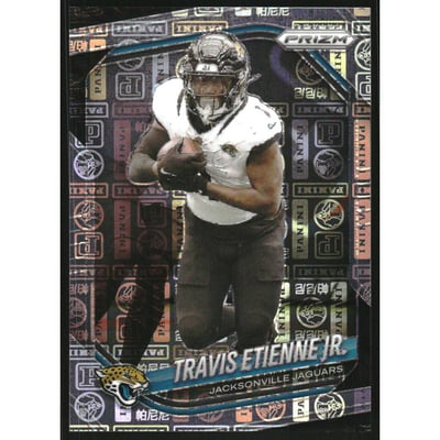2025 Panini Prizm Prizms Panini Logo #68 Travis Etienne Jr.